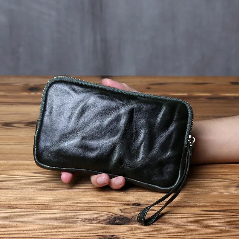 Vintage Genuine Leather Wallet for Men and Women