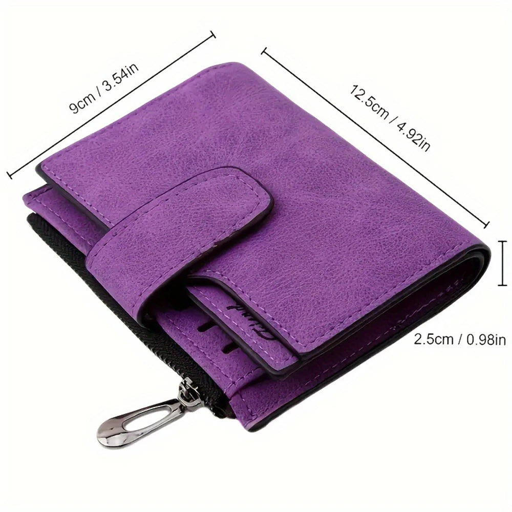 Women Short Wallets PU Leather Fashion Casual Female Purse