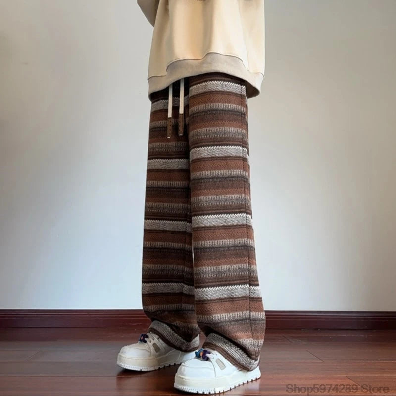 Wide Leg Pants Men Women  Casual Straight Pants