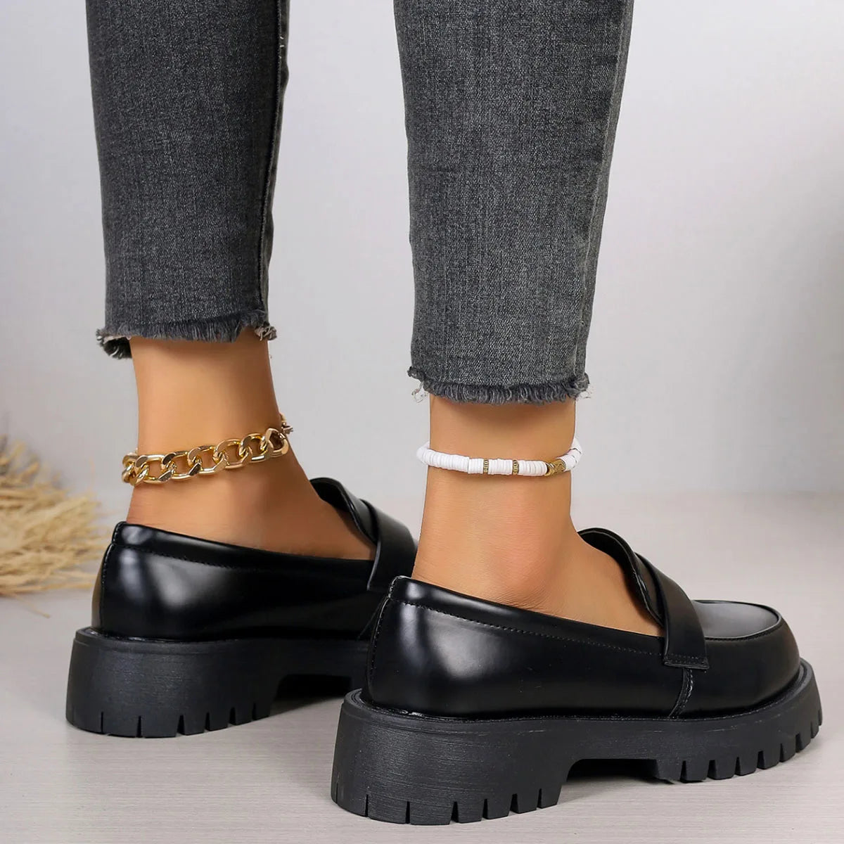 Women Round Toe Single Shoes