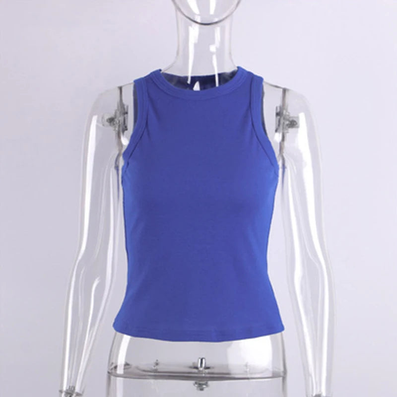Tank Tops Women Yellow Casual Vest Sleeveless Camis