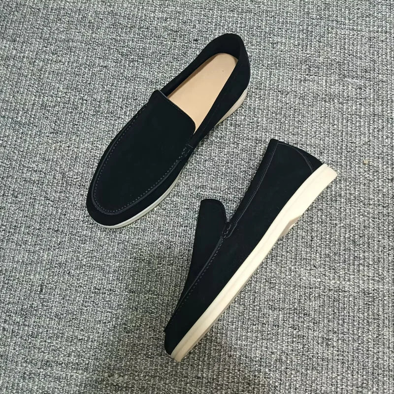 unisex women's shoes loafers leather Sheepskin velvet  loafers