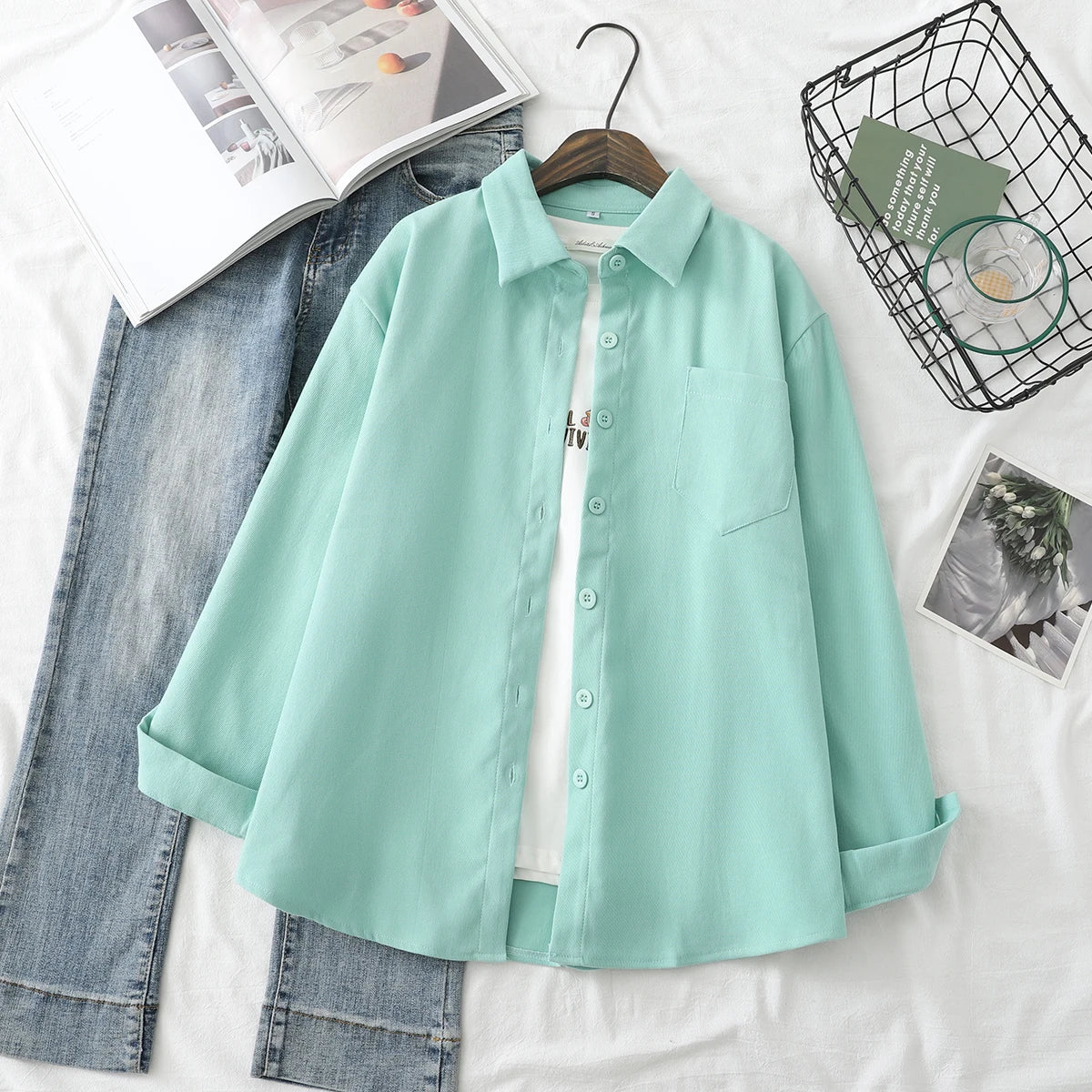 Women Blouses Solid Shirts Tunic  Tops And Blouses