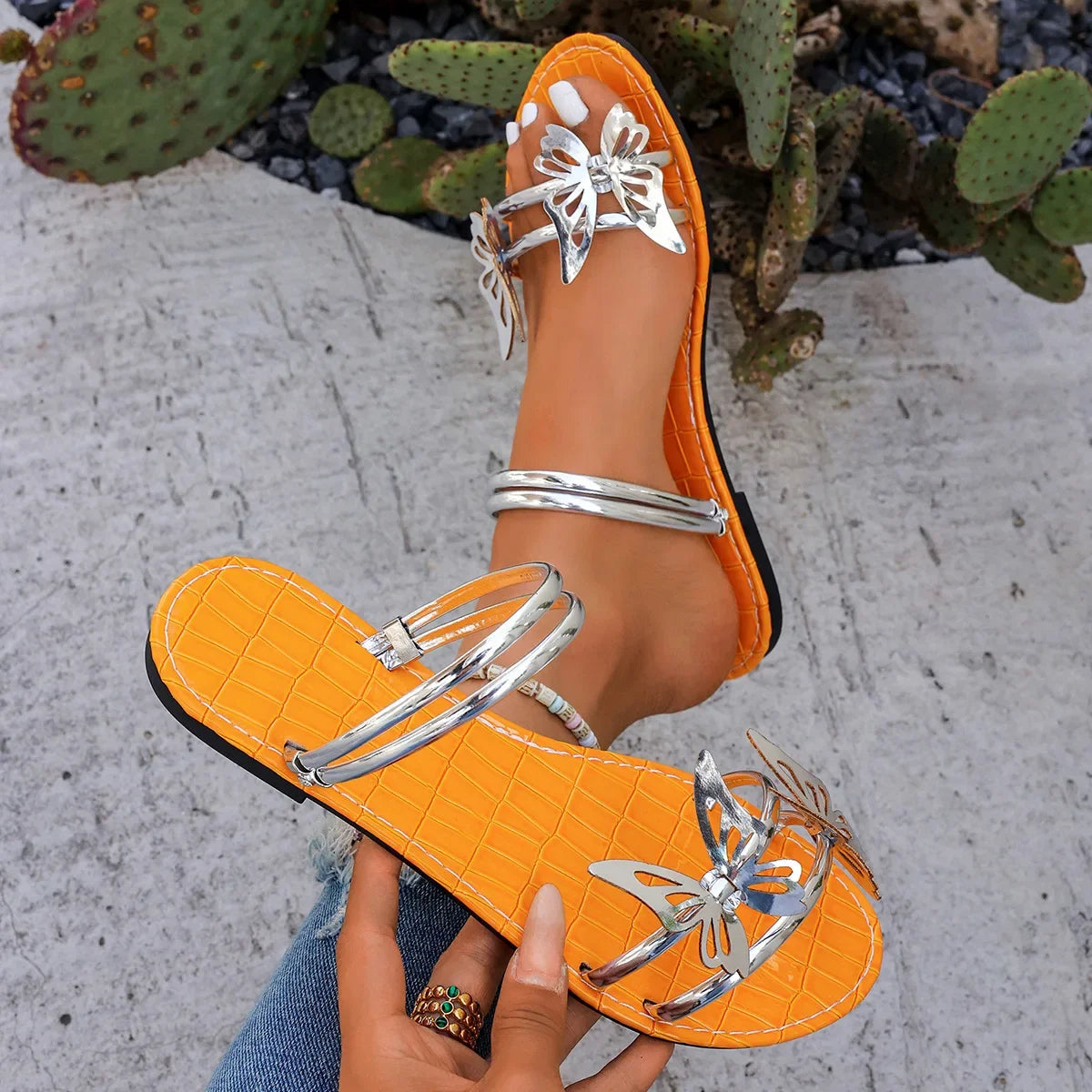 Women's Sandals Summer Comfortable Casual Shoes Flat Slippers