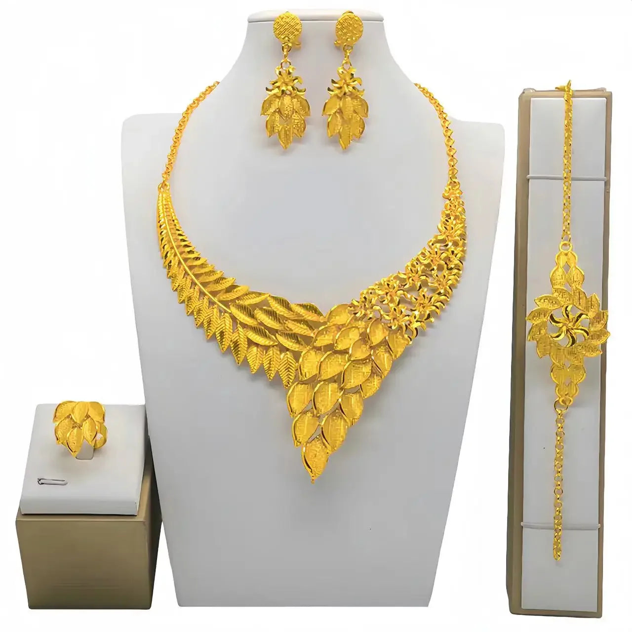 Flower Design Luxury Color Women's Jewelry Set