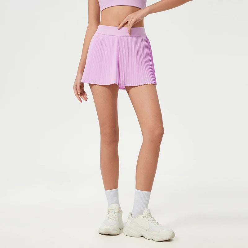 New Women Sports Tennis Skirts High Waist Tights