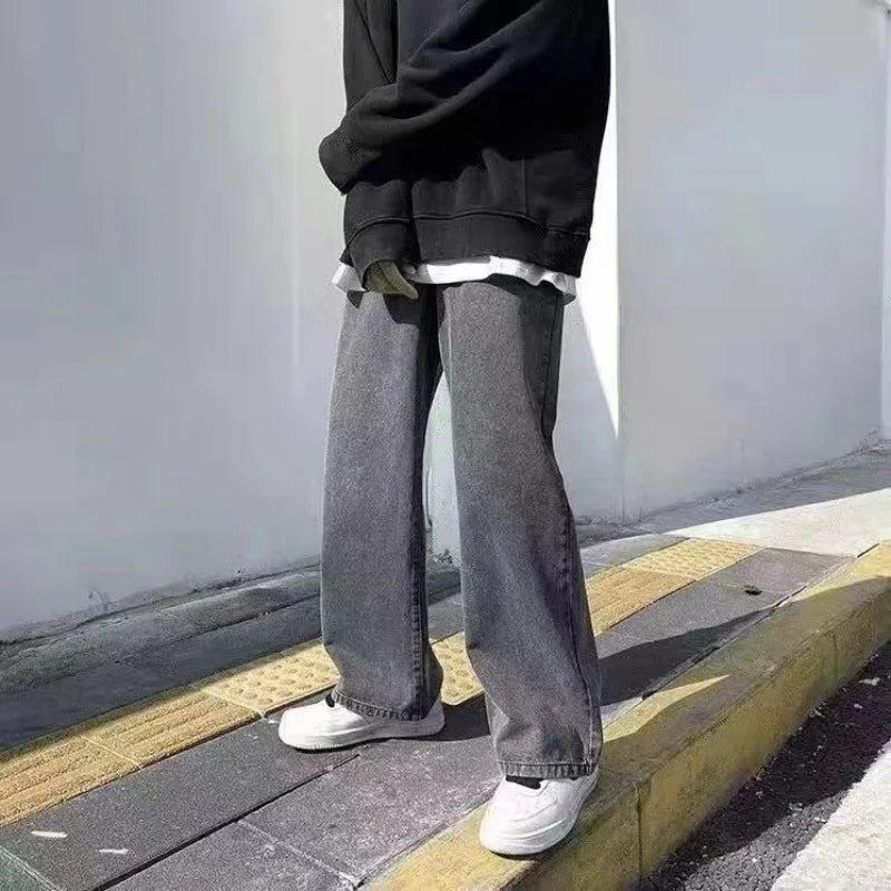 Men's Jeans American Loose Wide-leg
