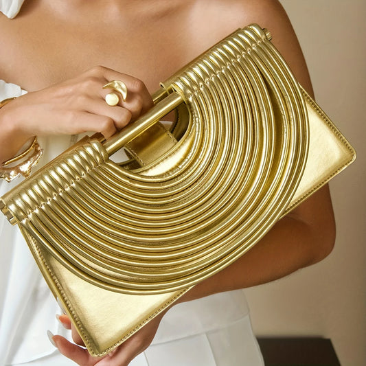 Handbags for Women Gold Luxury Designer Brand Handwoven Noodle Bags