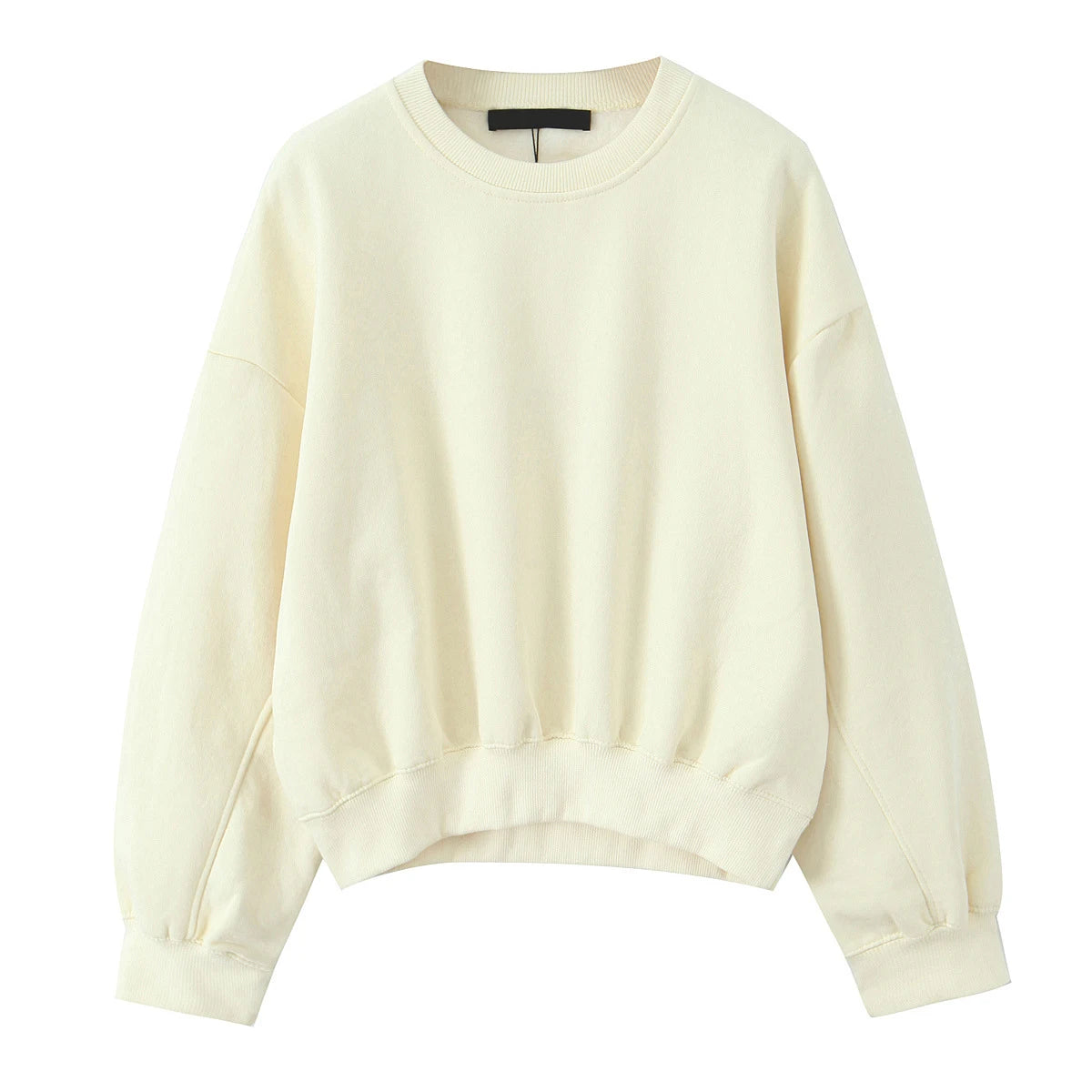 Women's Solid Simple Sweatshirt Crew Neck Long Sleeve Sweatshirts