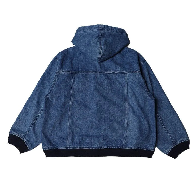 Vintage Washed and Distressed Denim Shirt Unisex