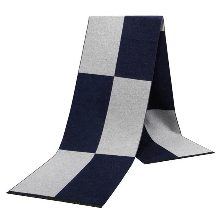 Cashmere Shawl Luxury Brand Scarf Soft Keep Warm Outdoor Grey Knit Neckerchief