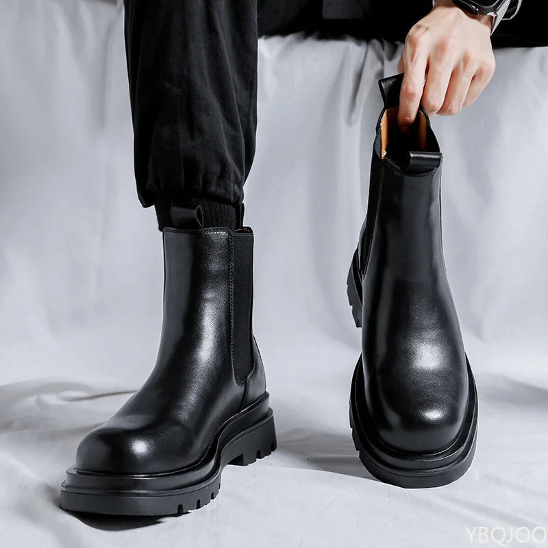 boots for men comfortable versatile thick sole