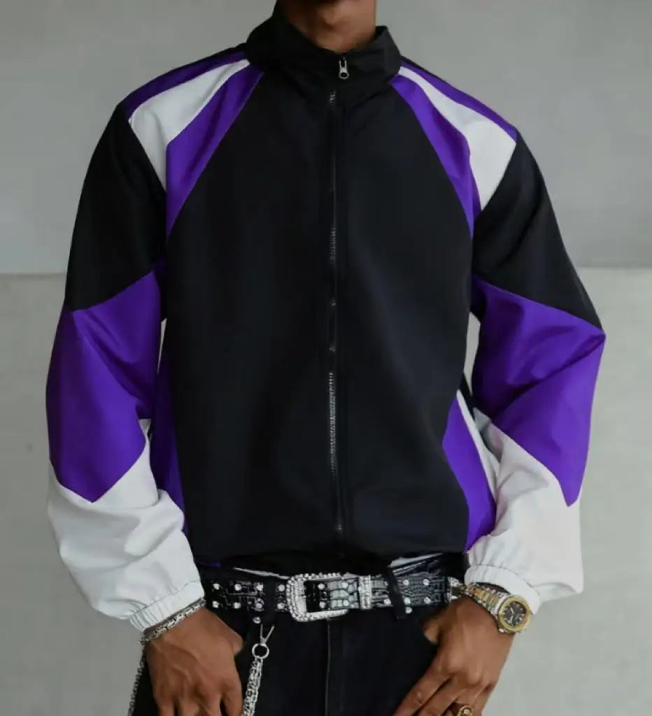 Men's color-blocked jacket