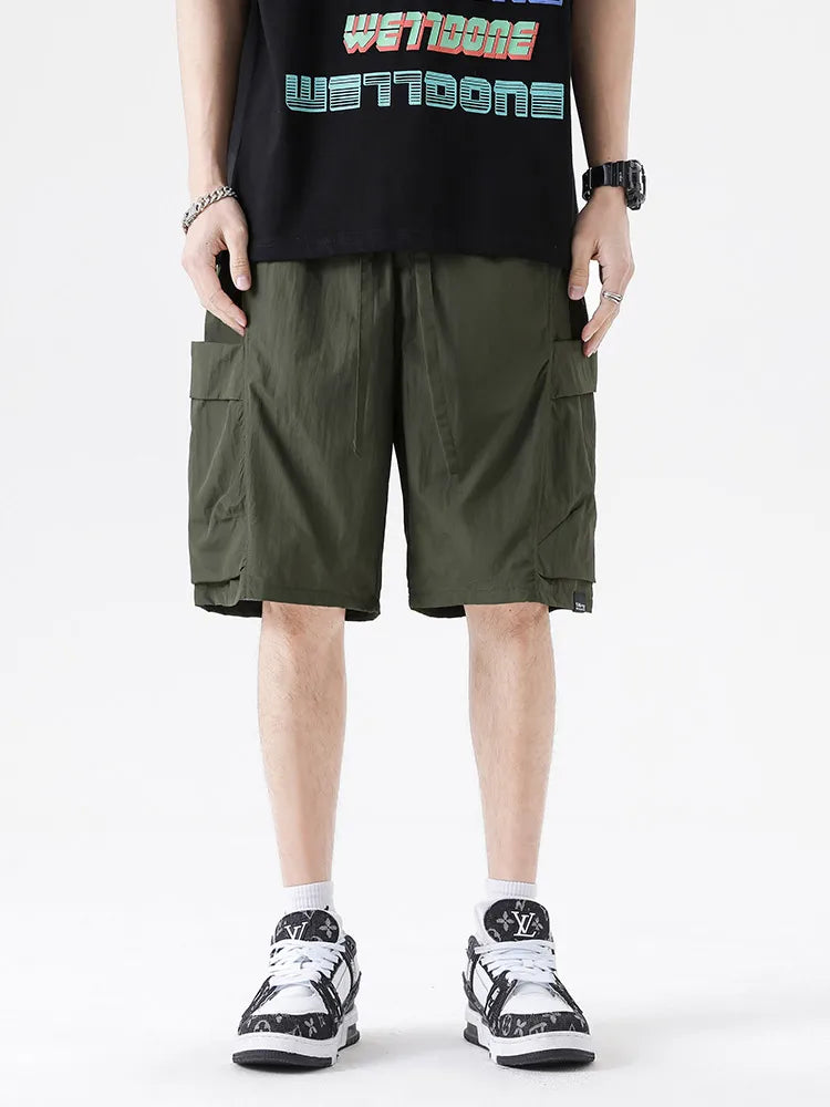 Men's shorts for summer with embroidered letters