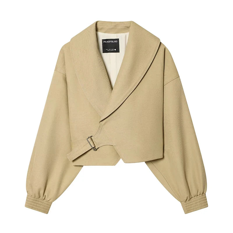 Slim and Elegant Bat Sleeve Spring Warm Jackets Women