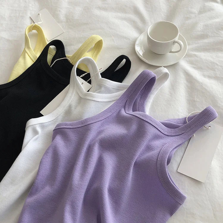 Women Tank Tops Sexy Cropped Top