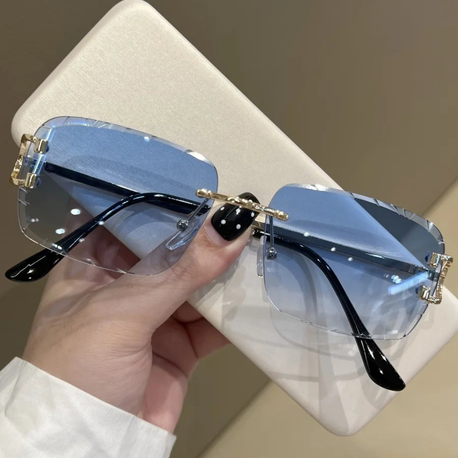 Women's Fashion Glasses New Frameless High-Definition