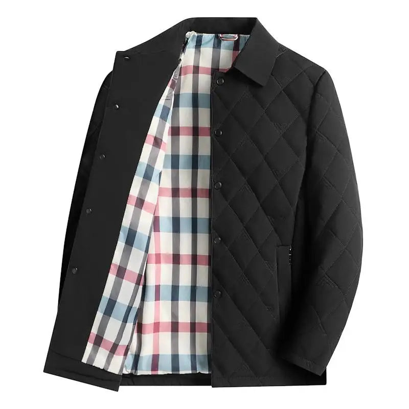 Business Men's Stand Collar Warm Puffer Coat