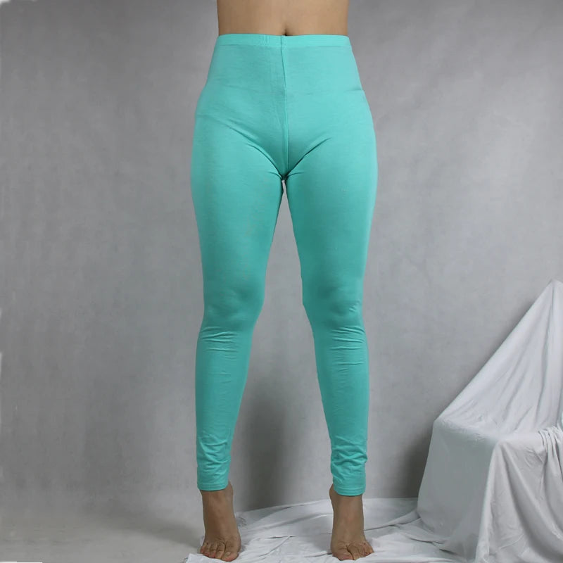 Solid Colorful Leggings For Women