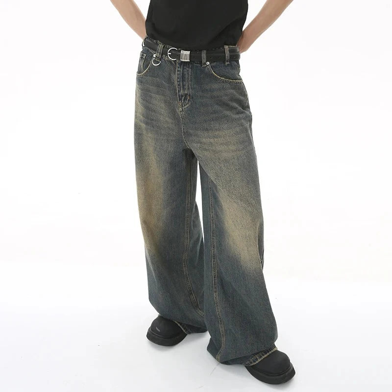 Men's Baggy Straight Leg Wide Leg Jeans