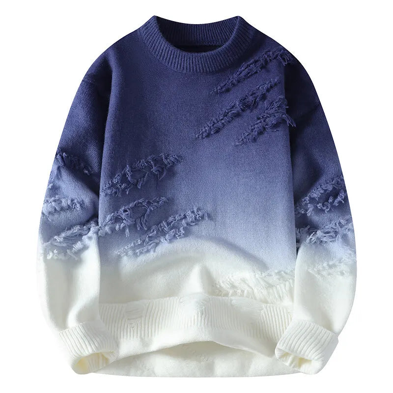 Sweaters for  men thick O-neck sweater wool Casual Knitwear Pullover