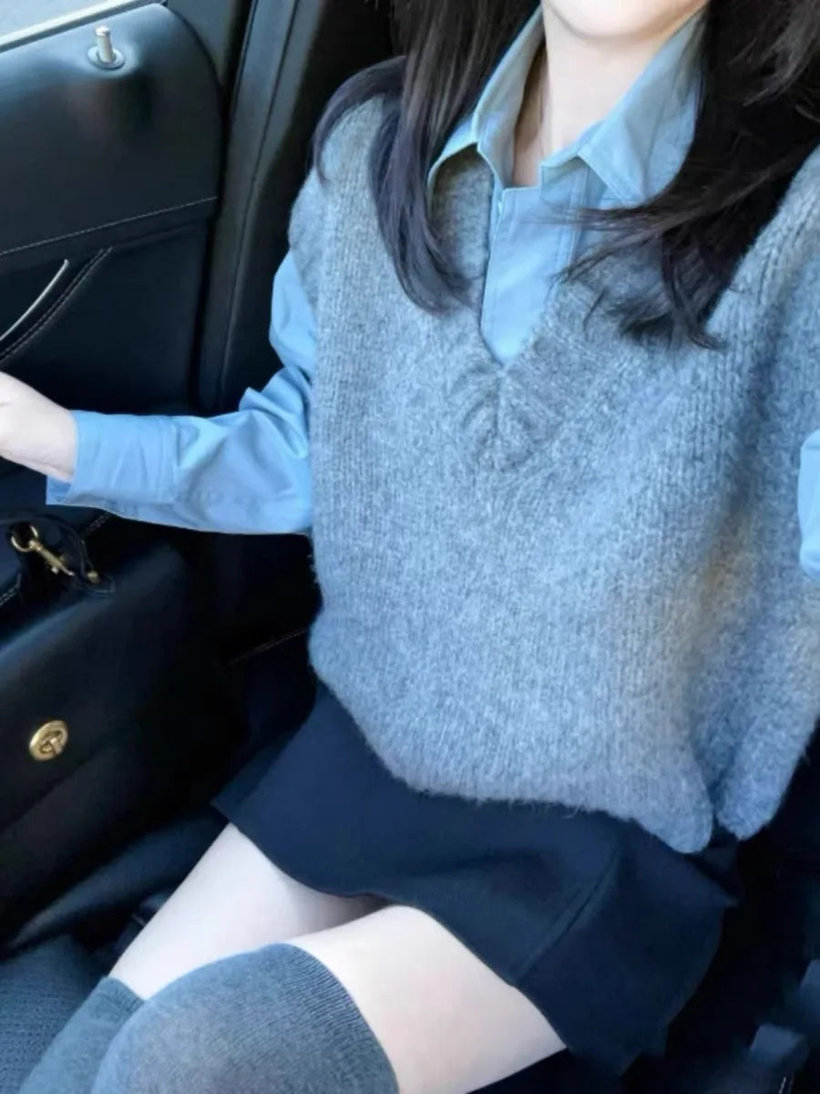 Knit Vest Sleeveless Warm Women's Knitwear