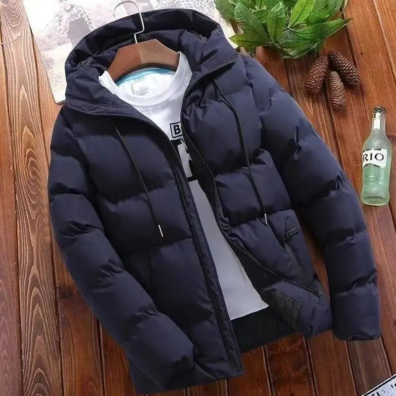 Thick Puffer Jacket Casual Hooded Warm Coat