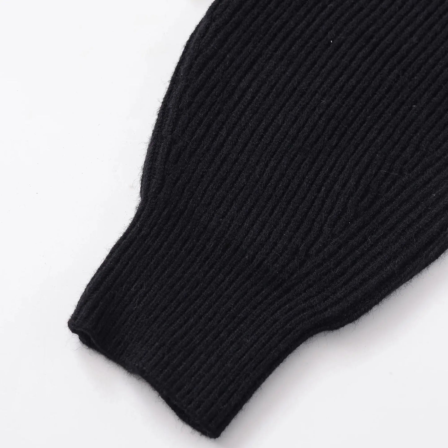 Women Fashion Knit Beaded Hollow Out Sweater