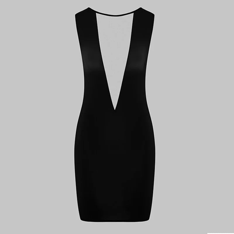 New Halter Suspender Backless Sheath Dress