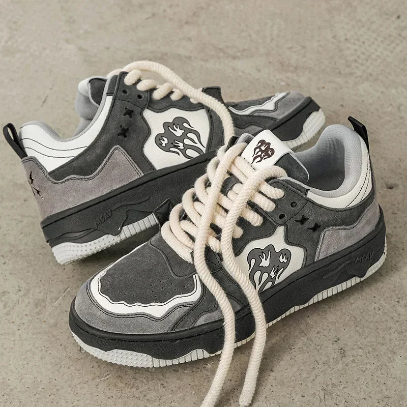 Women Sneakers Flame Mixed Color Shoes