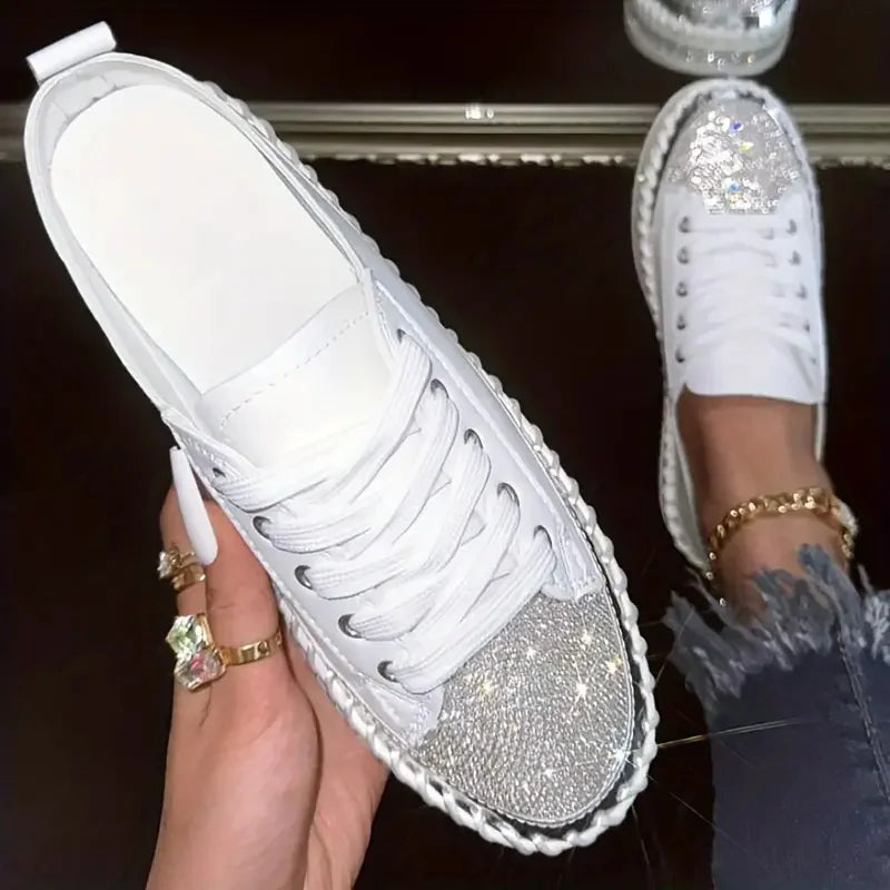 Women Sneakers  Round Toe  Ballet Flats Sneakers