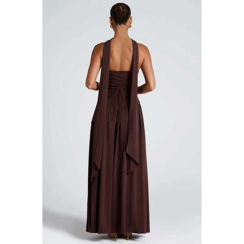 Sheath Solid Color Split Dress Sexy Backless High Split Skirt Women's Clothing