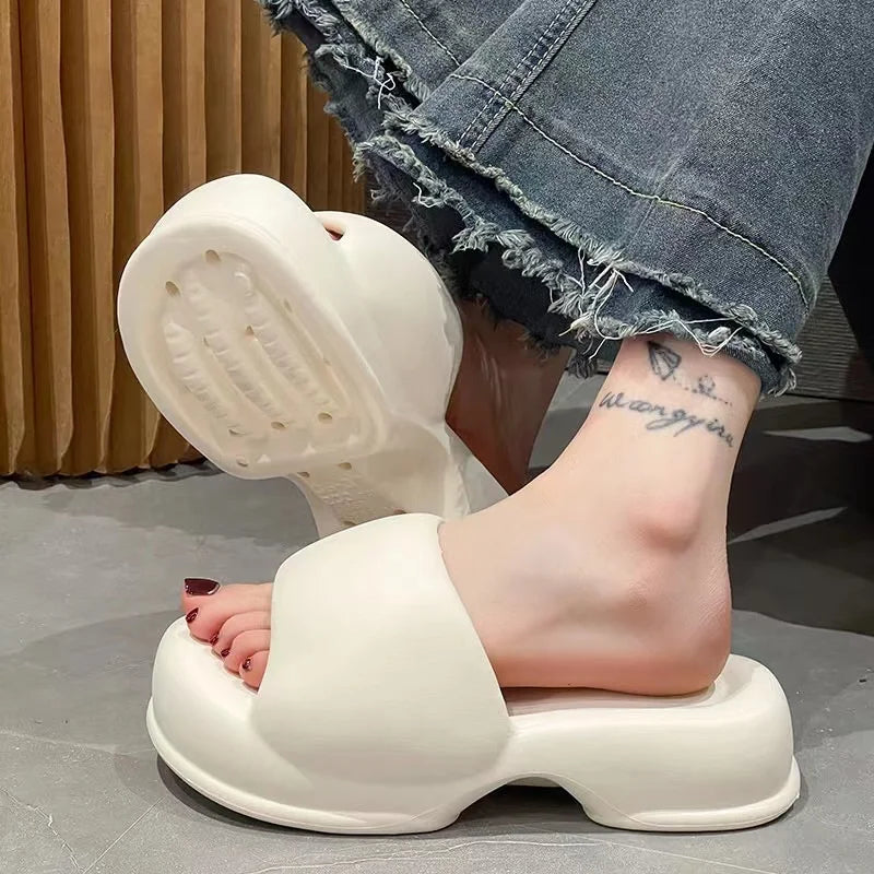 Cloud Slides Pillow Slippers Non-Slip Bathroom Shower Sandals