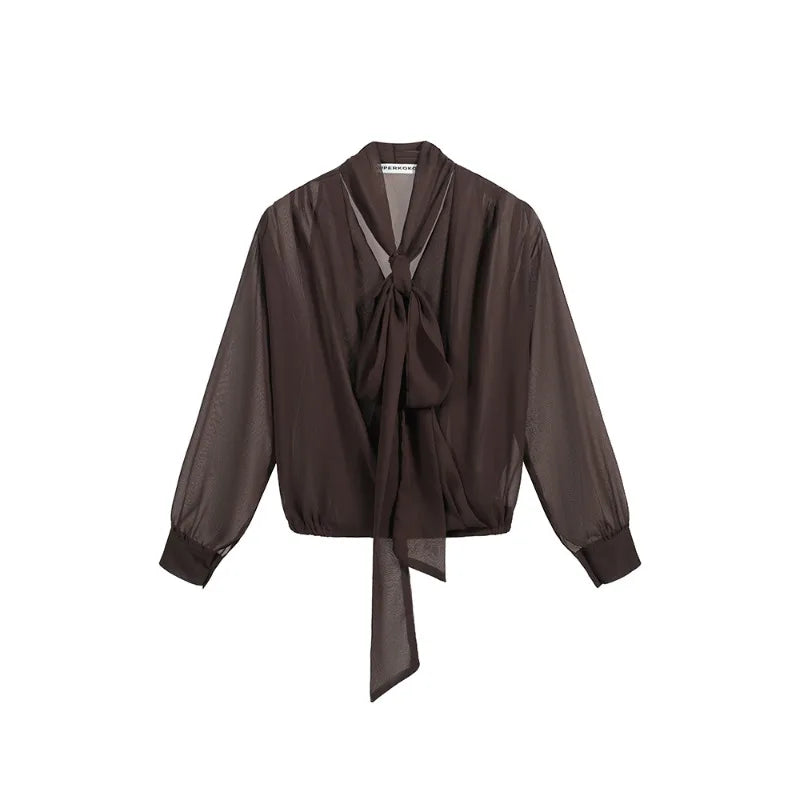 Women's Blouses Solid Vintage Shirts Fashion