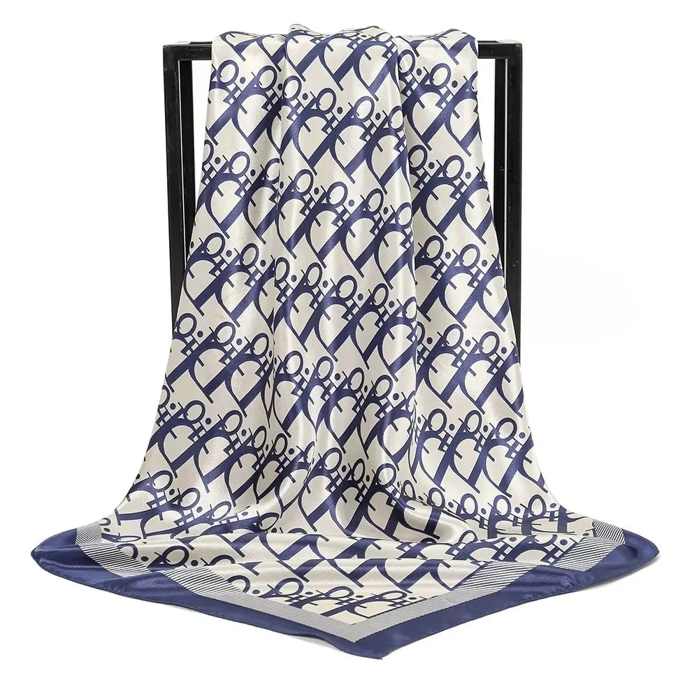 Ladies' Silk imitation Vintage scarf