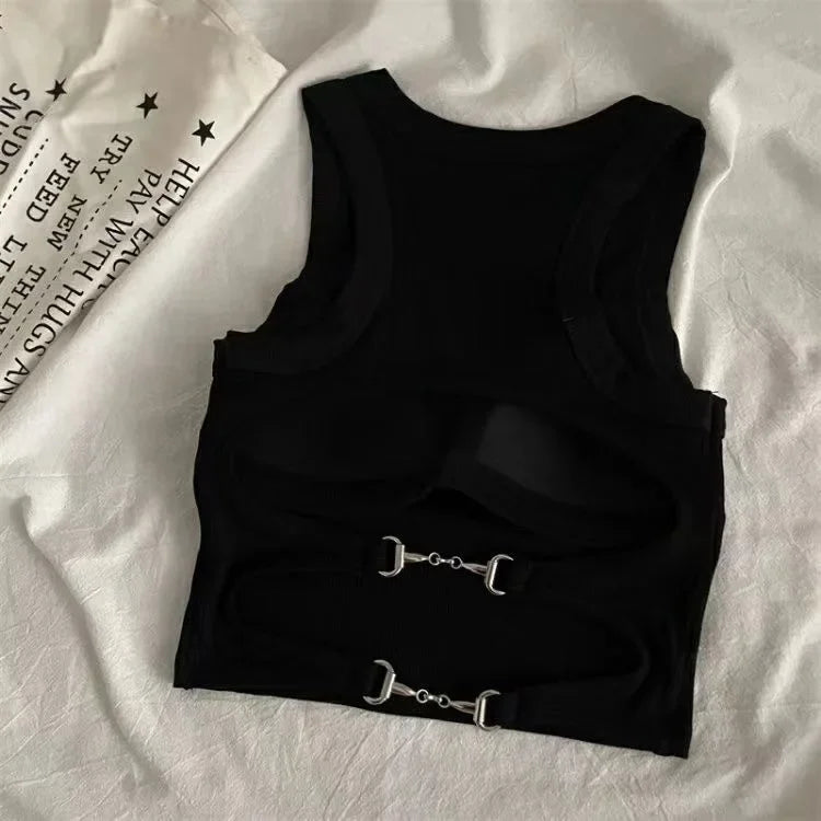New Women Sports Tank Tops With Bra Pad