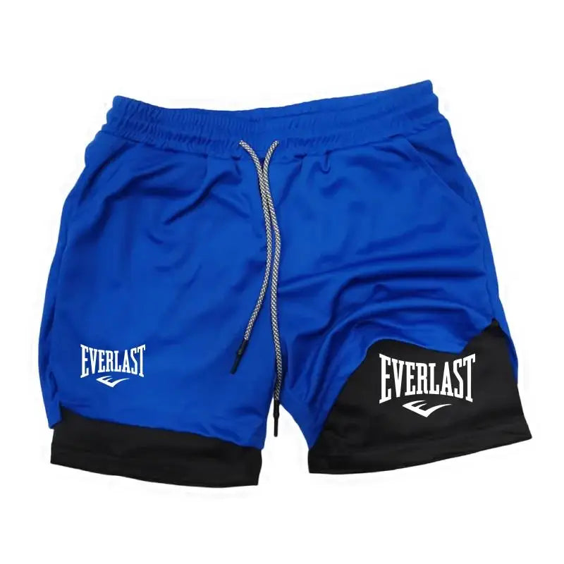 Men Running Shorts 2 In 1 Double-deck