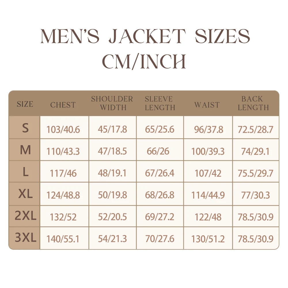 Woolen Coats for Men Dress Jackets Mantel Suit Top Male