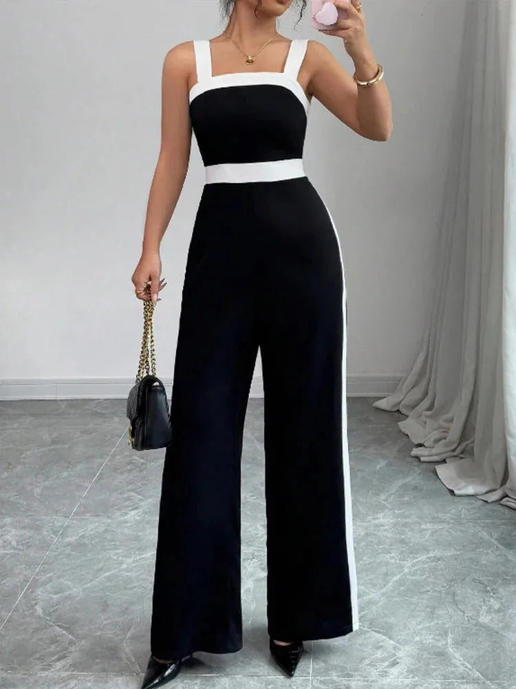 Women's Casual Black Jumpsuit