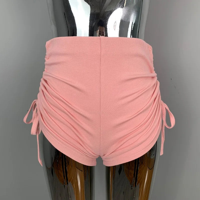 Soft Skinny High Waist Casual Femme Short Trousers