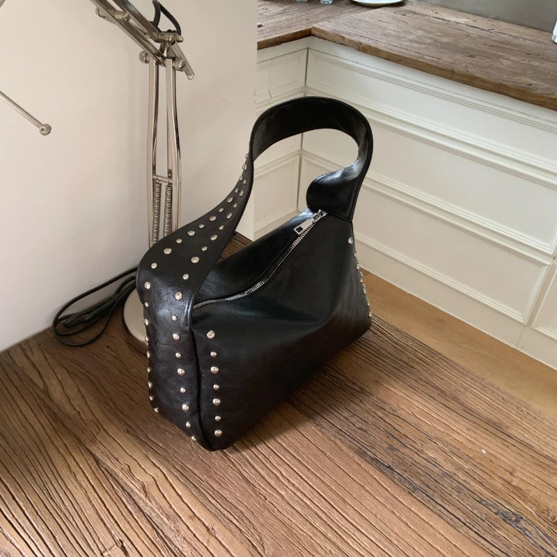 Crossbody Bags for Women Shoulder Bags Trendy Fashionable Rivet Large Capacity Tote Bag