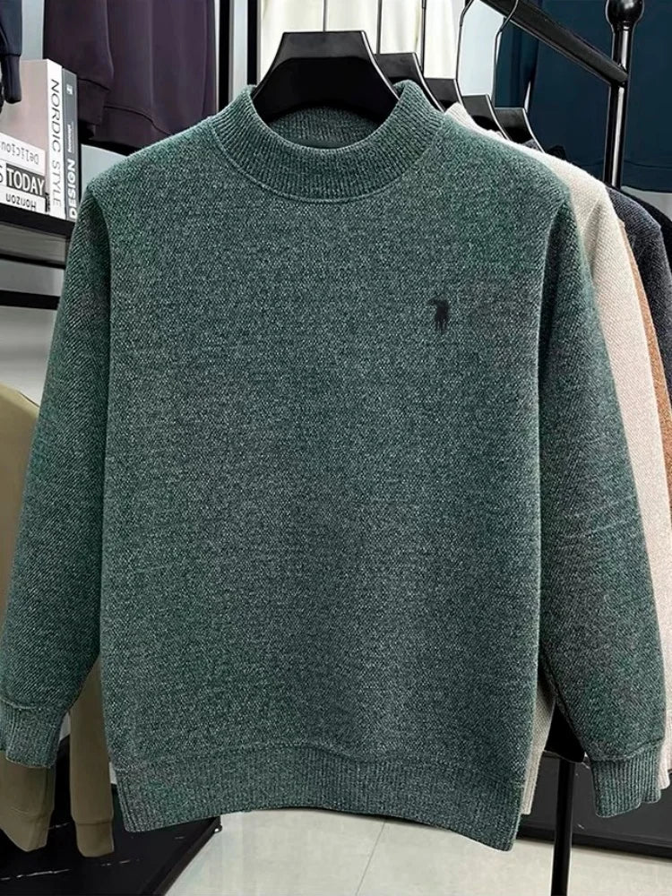 Personalized Mens Exquisite Brand Paul Classic Embroidered  Knitted Sweater
