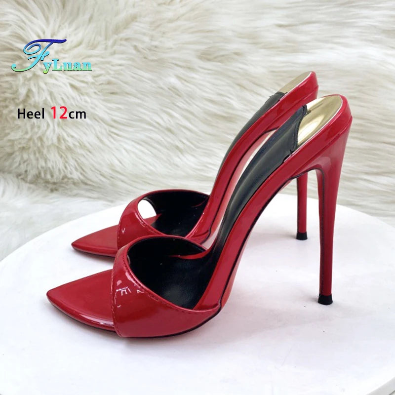 High Heels For Women's Slides Pointed Toe Sandals