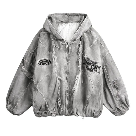 Oversized Jackets Coats Streetwear  Vintage Thermal