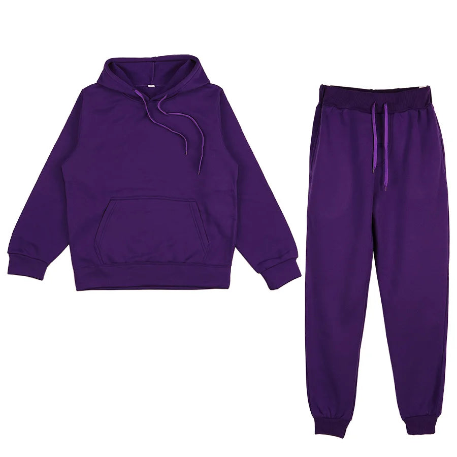 Women Warm Hoodie Sweatshirts And Long Pant