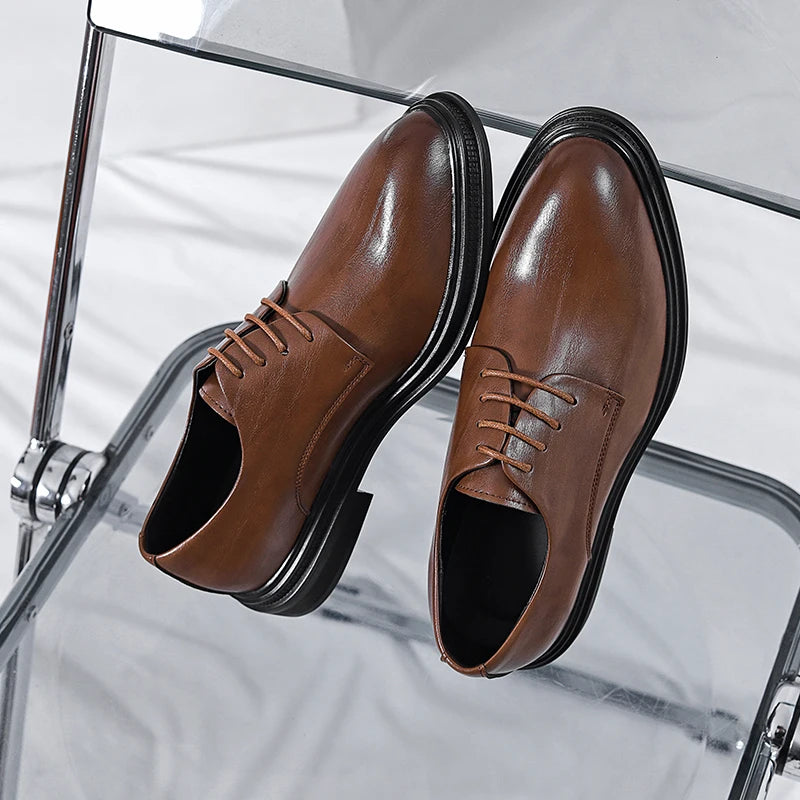 Classic Men's Dress Handmade Lace Up Shoes