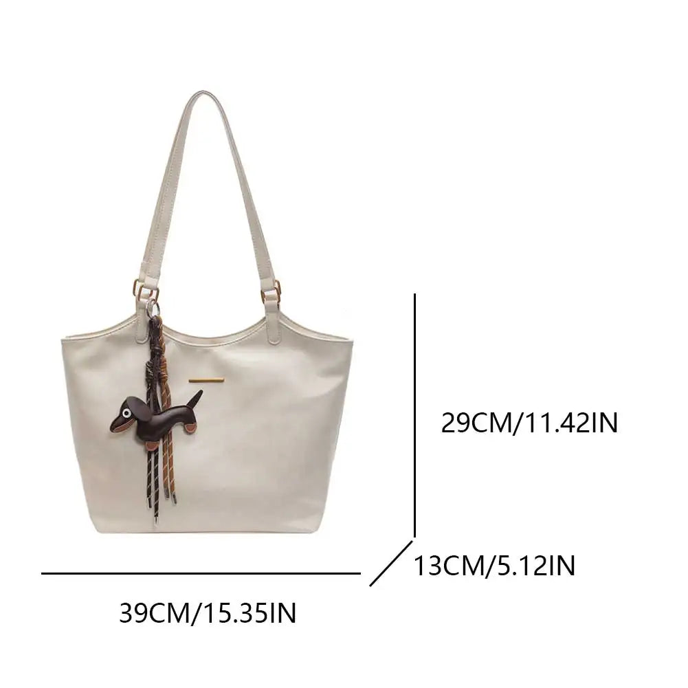 Women Vintage Shoulder Bag  Retro Tote Handbag Large Capacity Fashion Underarm Bag