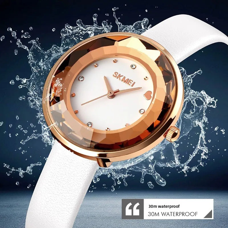 Women's Quartz Watch Screw-Down Crown