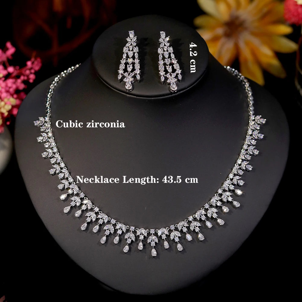 2pcs Women Necklace Earring Women's Jewelry Set