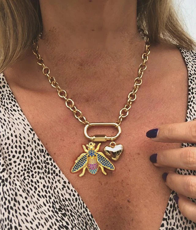 Vintage Round Charm Layered Necklace Women's Jewelry